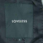 LOVELESS ラブレス 61D16-711-03 カットジャガード ワイドラペル 2B ジャケット グレー系 S【極上美品】【中古】