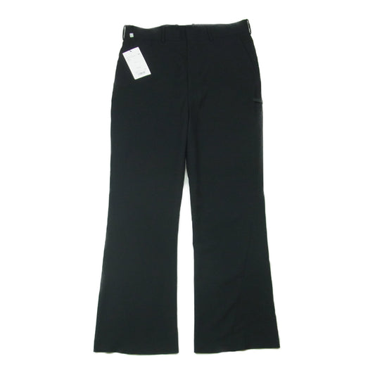 N.HOOLYWOOD エヌハリウッド 22SS 2221-pt22-012peg TUCKED TROUSERS  FLARED SLACKS フレア スラックス パンツ ブラック系 38【新古品】【未使用】【中古】