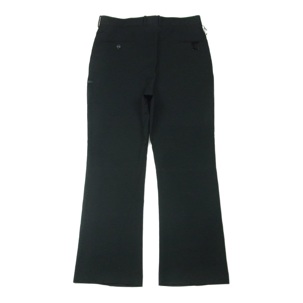 N.HOOLYWOOD エヌハリウッド 22SS 2221-pt22-012peg TUCKED TROUSERS  FLARED SLACKS フレア スラックス パンツ ブラック系 38【新古品】【未使用】【中古】