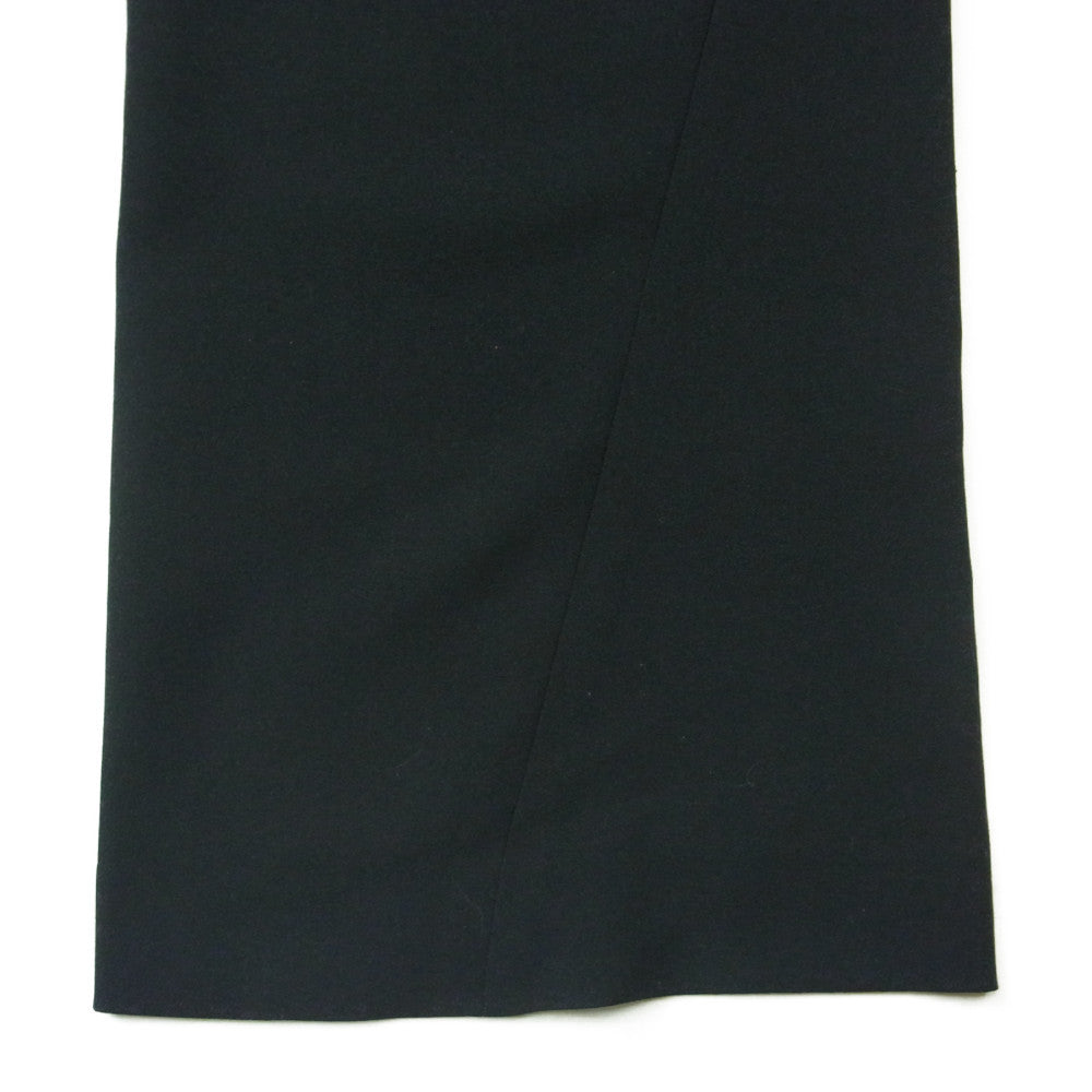 N.HOOLYWOOD エヌハリウッド 22SS 2221-pt22-012peg TUCKED TROUSERS  FLARED SLACKS フレア スラックス パンツ ブラック系 38【新古品】【未使用】【中古】