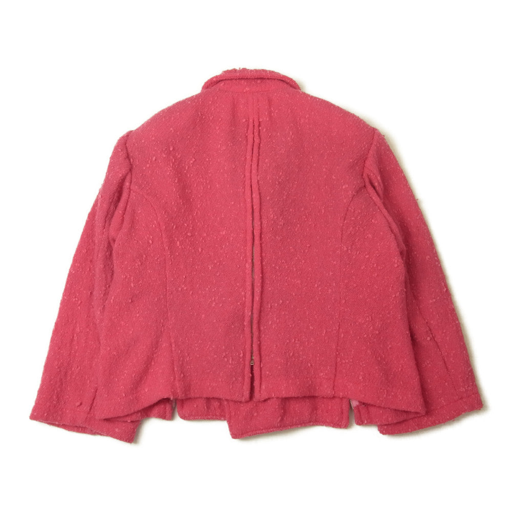 COMME des GARCONS コムデギャルソン GJ-0573S ダブルボタン ウール ジャケット ピンク系 S【中古】