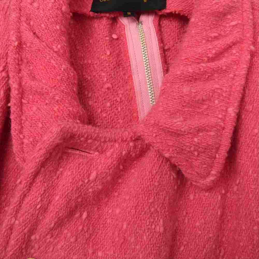 COMME des GARCONS コムデギャルソン GJ-0573S ダブルボタン ウール ジャケット ピンク系 S【中古】