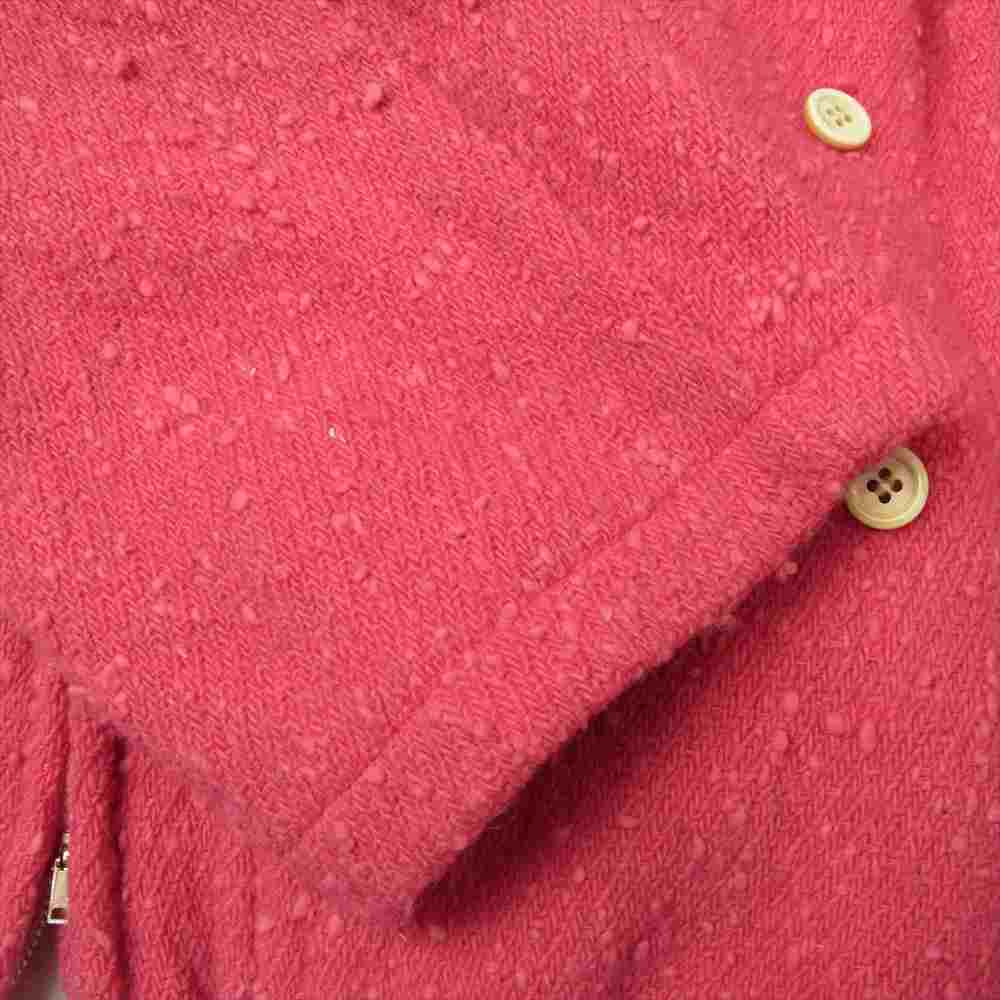COMME des GARCONS コムデギャルソン GJ-0573S ダブルボタン ウール ジャケット ピンク系 S【中古】