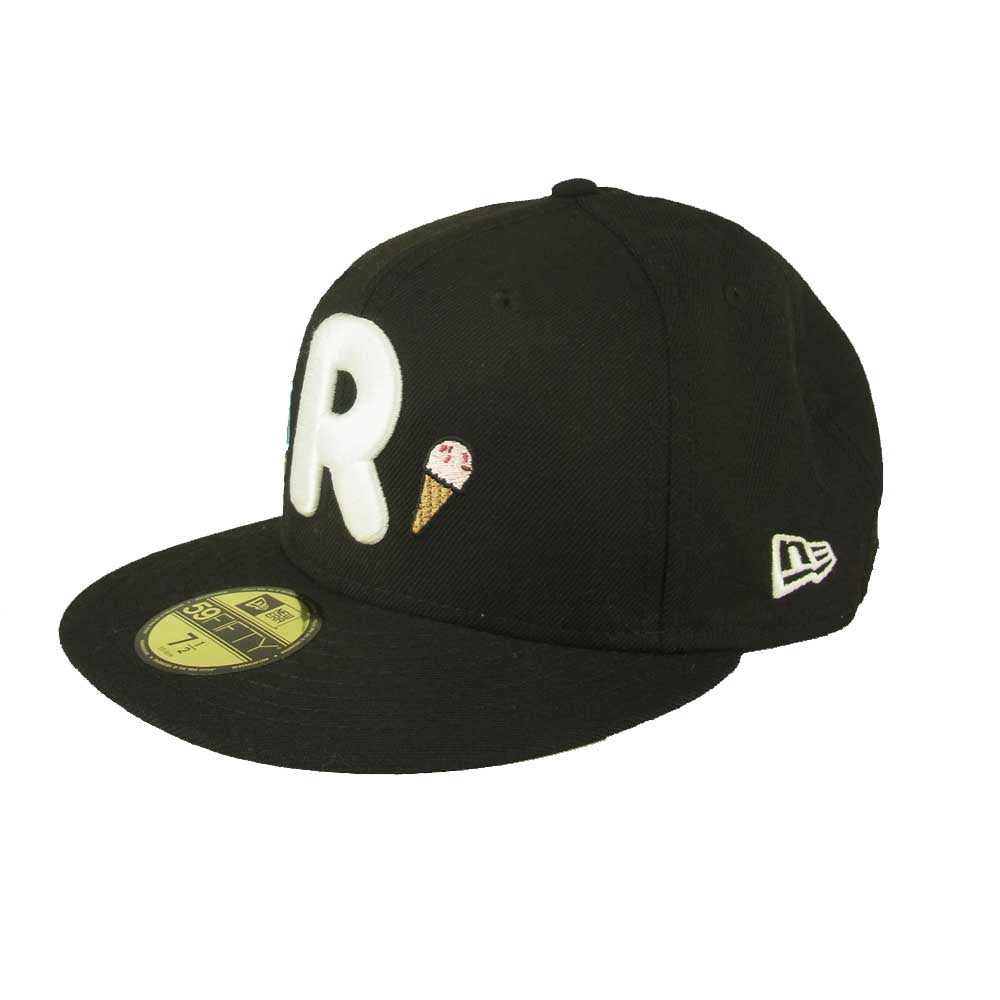 NEW ERA ニューエラ ロディ 刺繍 キャップ ブラック系 59.6㎝【中古】