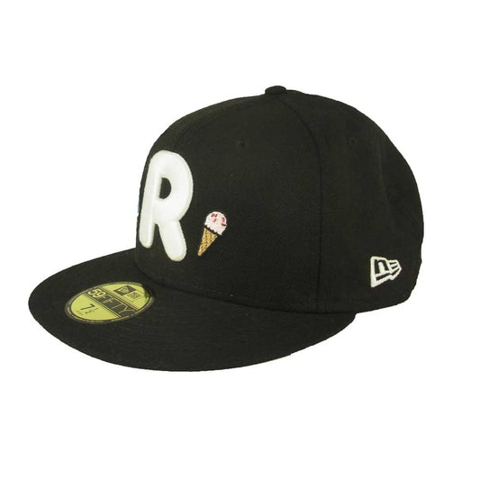 NEW ERA ニューエラ ロディ 刺繍 キャップ ブラック系 59.6㎝【中古】