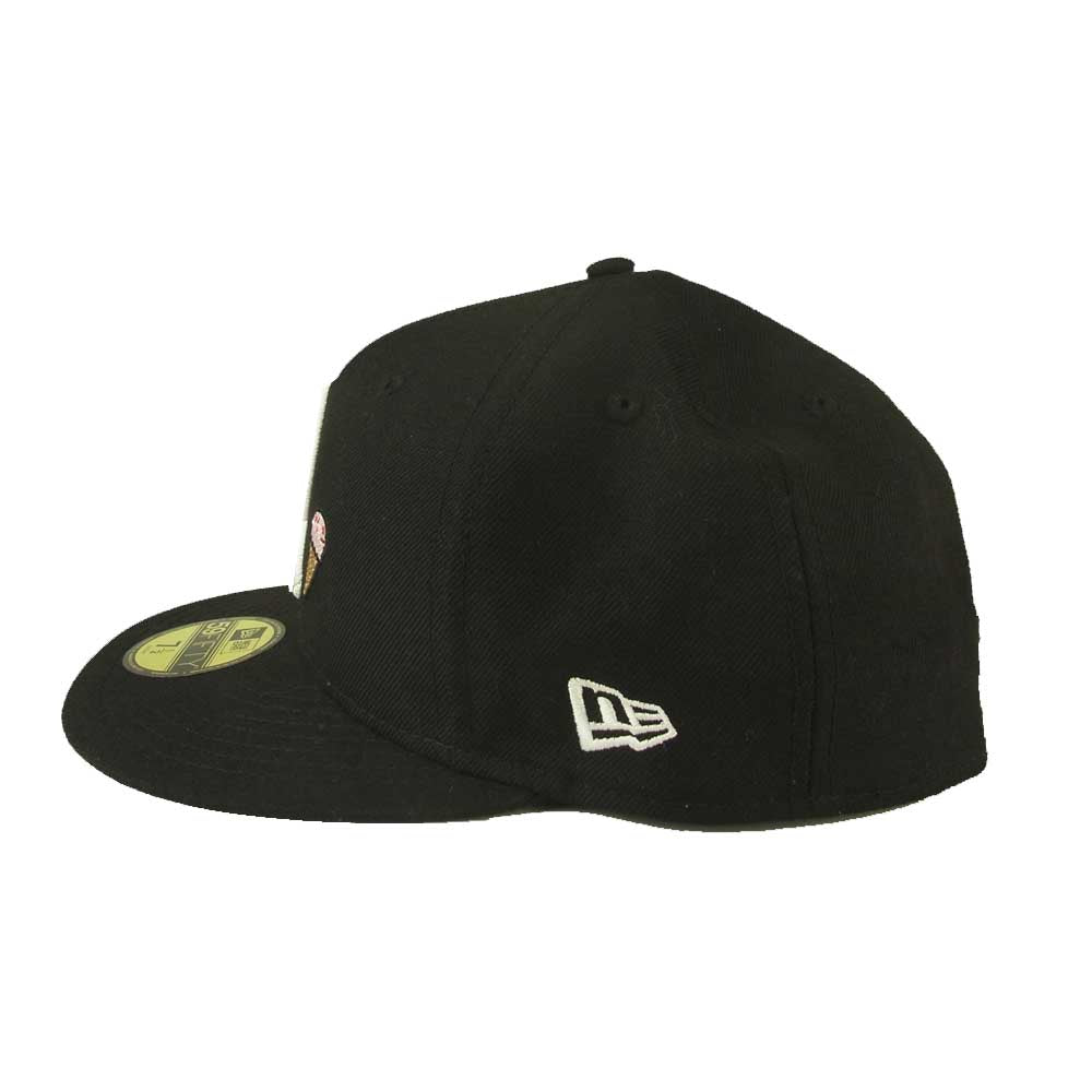NEW ERA ニューエラ ロディ 刺繍 キャップ ブラック系 59.6㎝【中古】