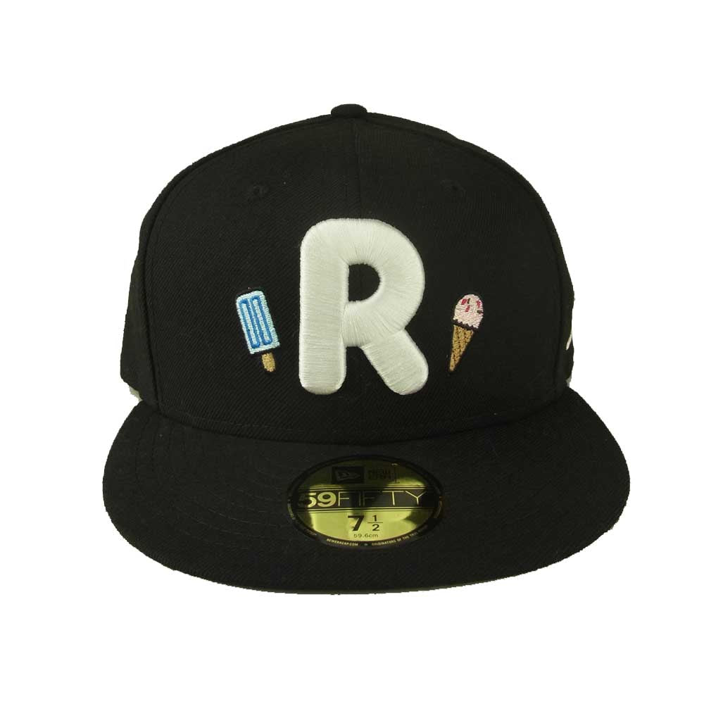 NEW ERA ニューエラ ロディ 刺繍 キャップ ブラック系 59.6㎝【中古】
