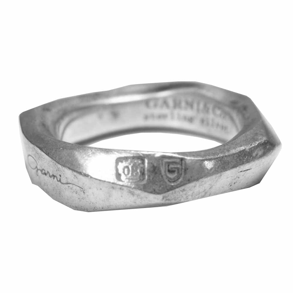 GARNI ガルニ Crockery Ring クロッケリー リング シルバー系 7号程度【中古】