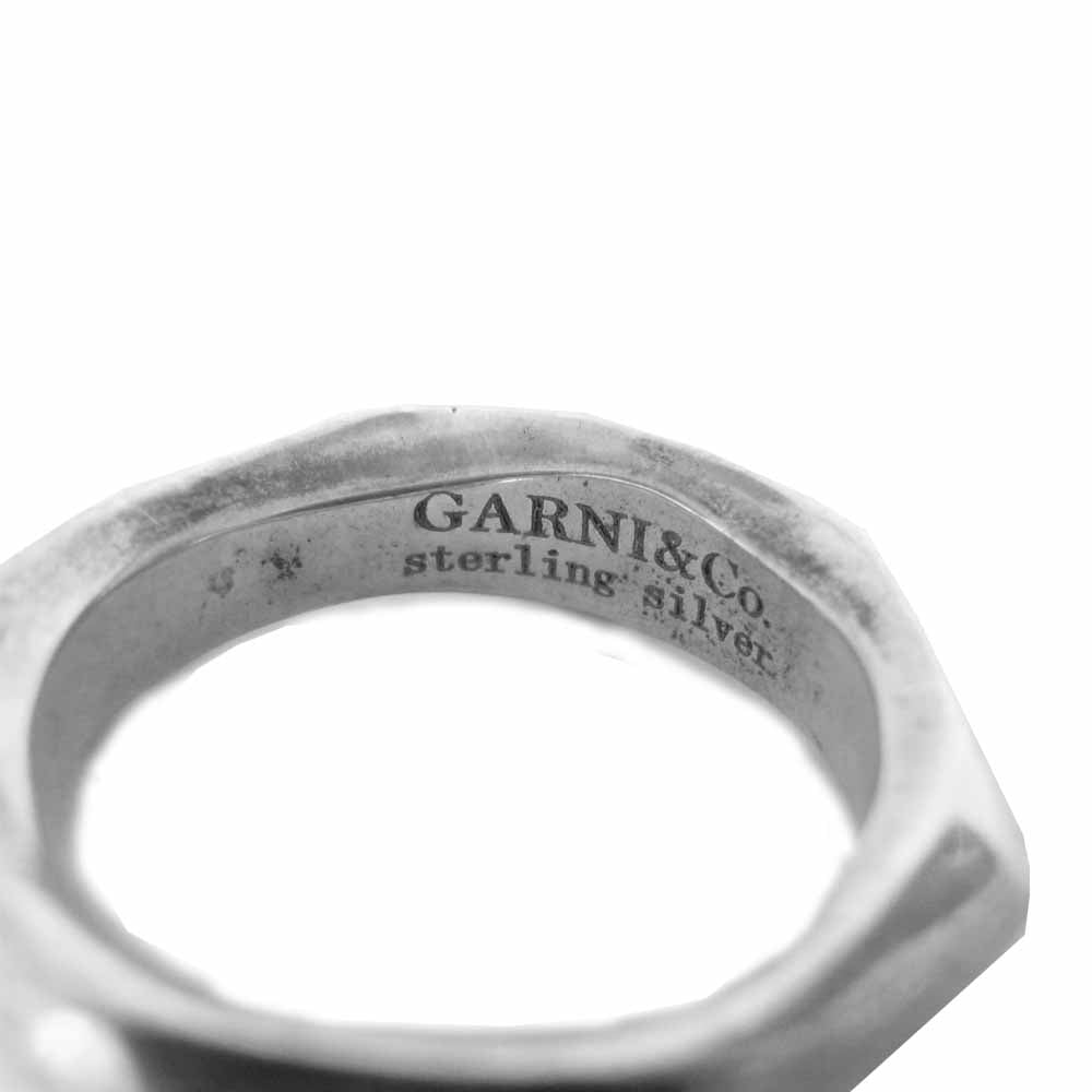 GARNI ガルニ Crockery Ring クロッケリー リング シルバー系 7号程度【中古】