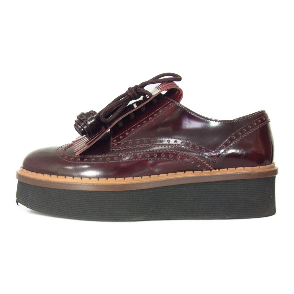 TOD’S トッズ TASSEL FRINGE LEATHER MOCCASIN タッセル レザー モカシン ブラウン系 サイズ表記無【美品】【中古】