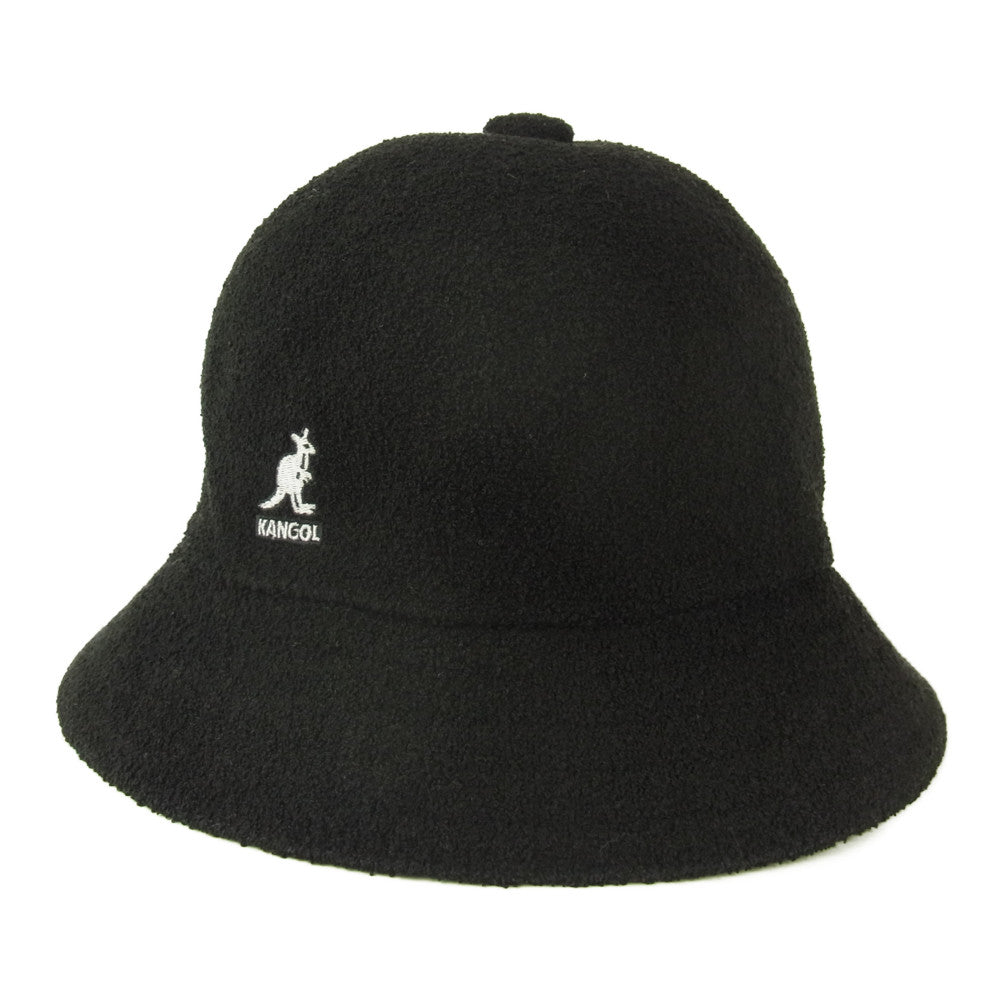 KANGOL カンゴール 0397BC BERMUDA CASUAL BUCKET HAT バミューダ カジュアル パイル バケット ハット ブラック系 L【新古品】【未使用】【中古】
