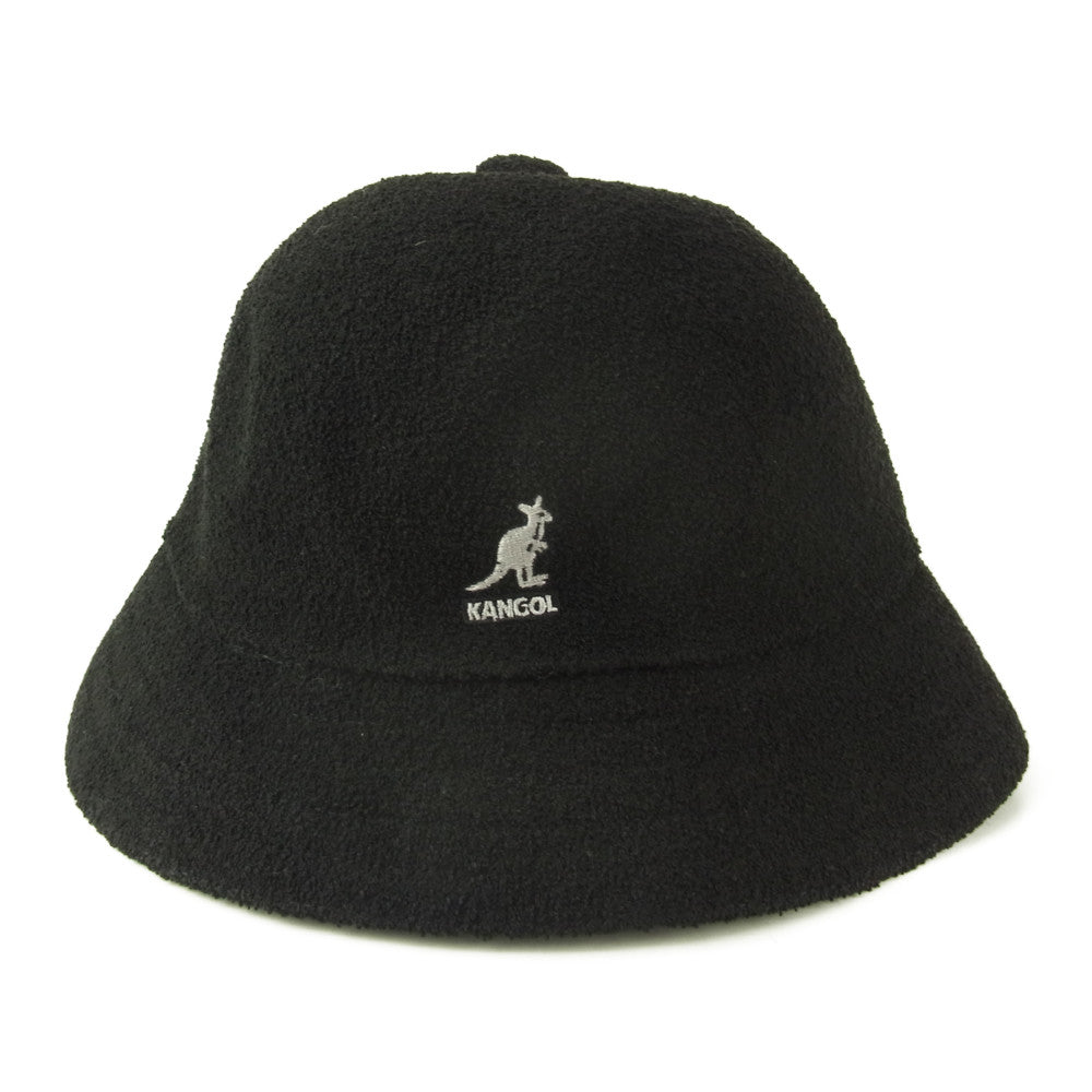KANGOL カンゴール 0397BC BERMUDA CASUAL BUCKET HAT バミューダ カジュアル パイル バケット ハット ブラック系 L【新古品】【未使用】【中古】