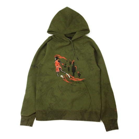 NIKE ナイキ 19AW CN3422-222 Travis Scott Air Jordan Washed Suede Hooded トラヴィススコット エアジョーダン ウォッシュド スエード フーディ パーカー カーキ系 XS【新古品】【未使用】【中古】