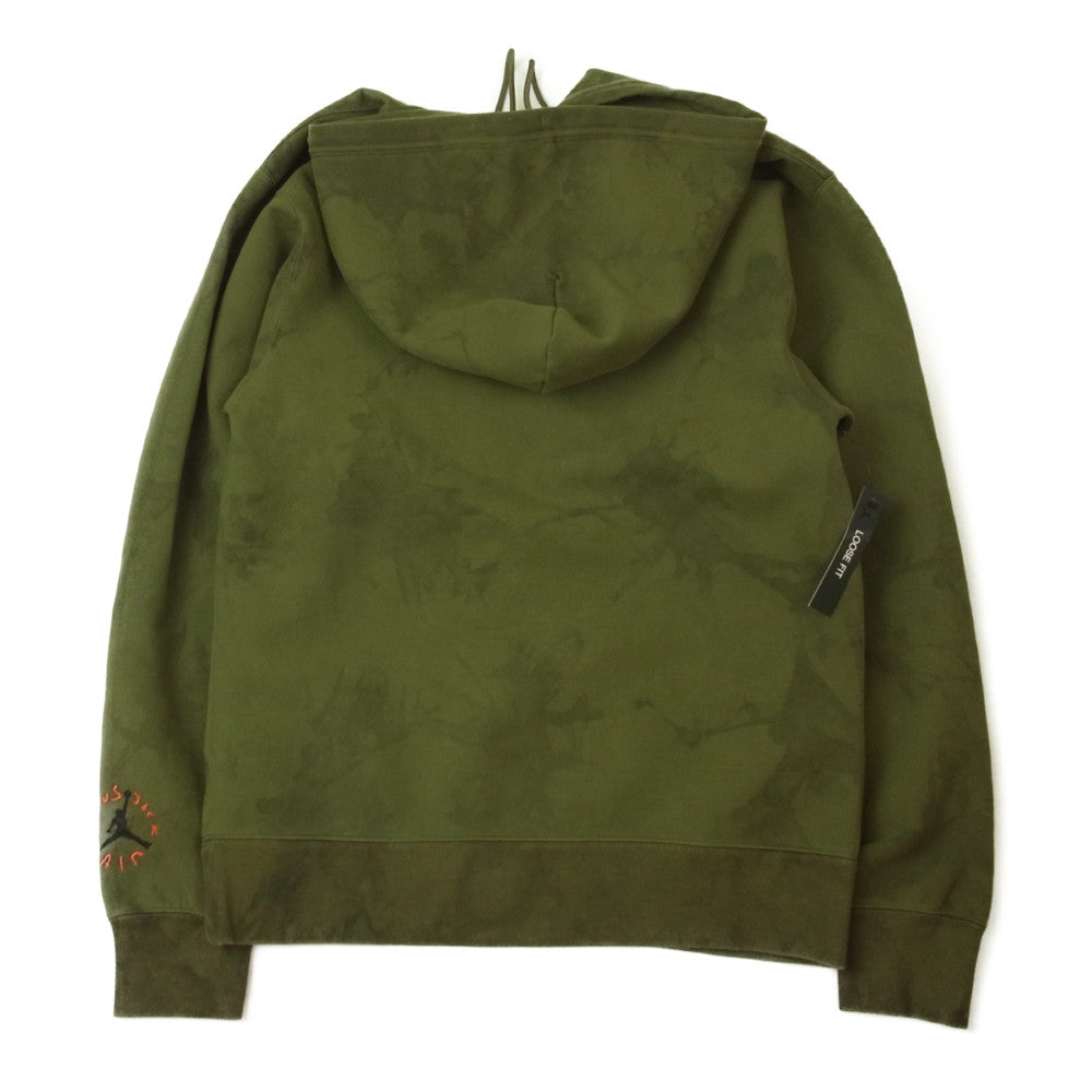 NIKE ナイキ 19AW CN3422-222 Travis Scott Air Jordan Washed Suede Hooded トラヴィススコット エアジョーダン ウォッシュド スエード フーディ パーカー カーキ系 XS【新古品】【未使用】【中古】