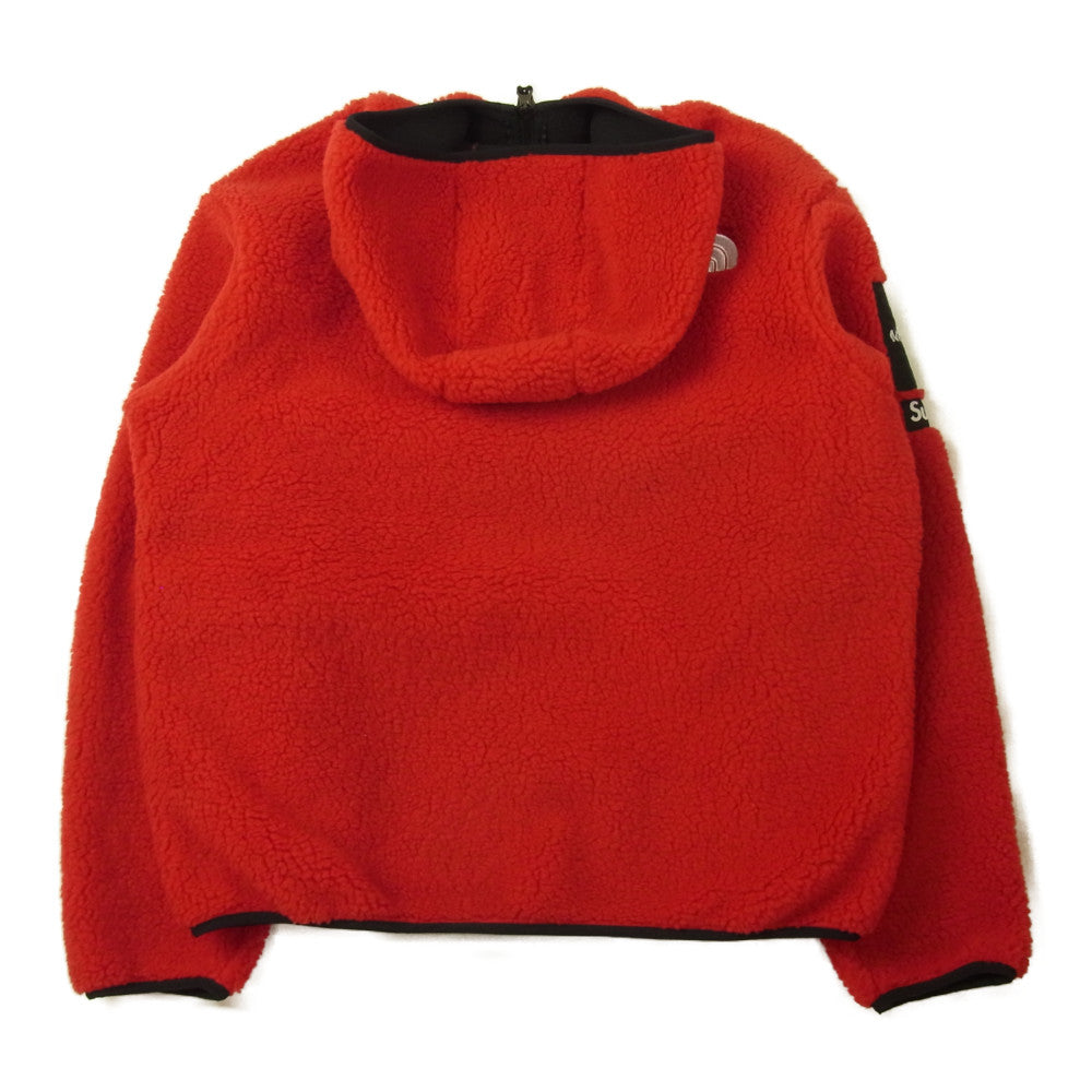 Supreme シュプリーム 20AW NT62004I × THE NORTH FACE ノースフェイス S Logo Hooded Fleece Jacket ロゴボアフリース ジャケット レッド系 S【極上美品】【中古】