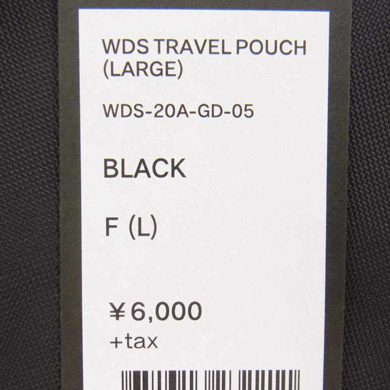 ウィンダンシー WDS-20A-GD-05 WDS TRAVEL POUCH LARGE トラベル ポーチ ラージ ブラック系【新古品】【未使用】【中古】