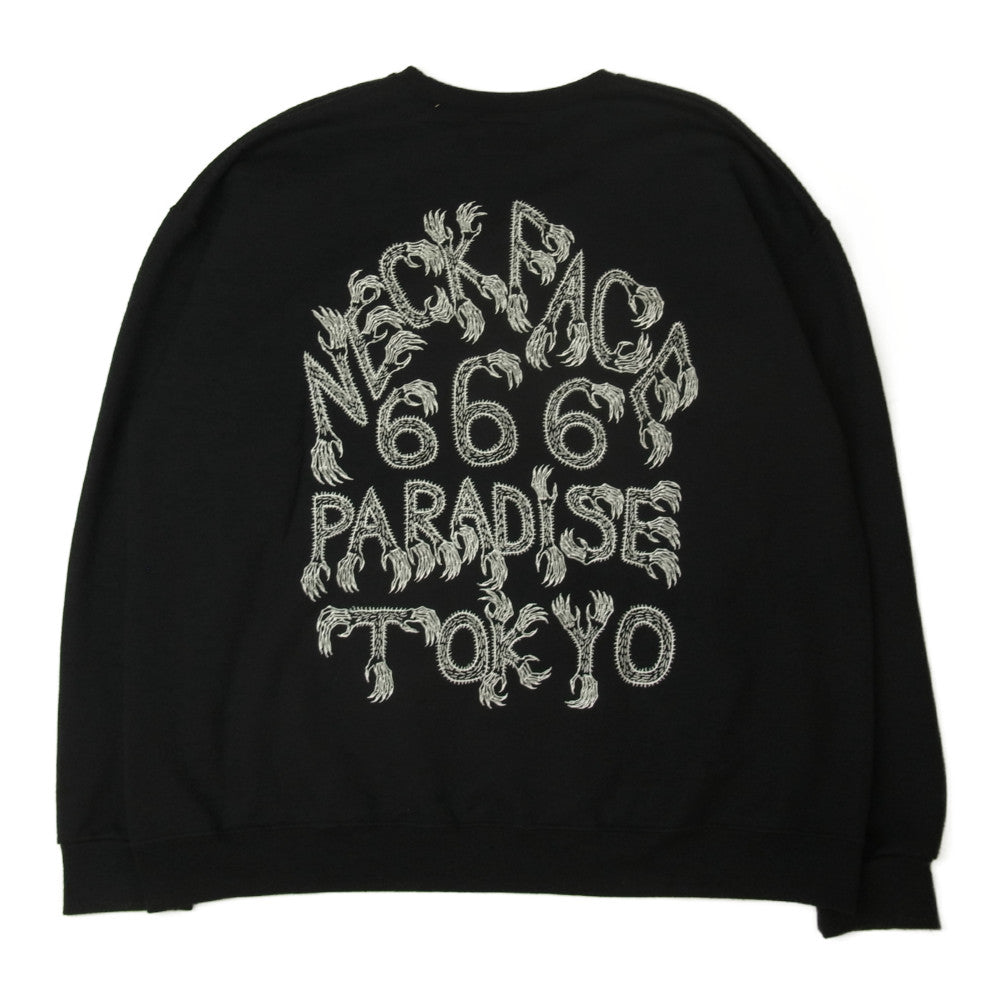 WACKO MARIA ワコマリア 21AW NECKFACE-WM-SS18 NECKFACE CREWNECK SWEAT SHIRT ネックフェイス クルーネック スウェット ブラック系 2XL【中古】