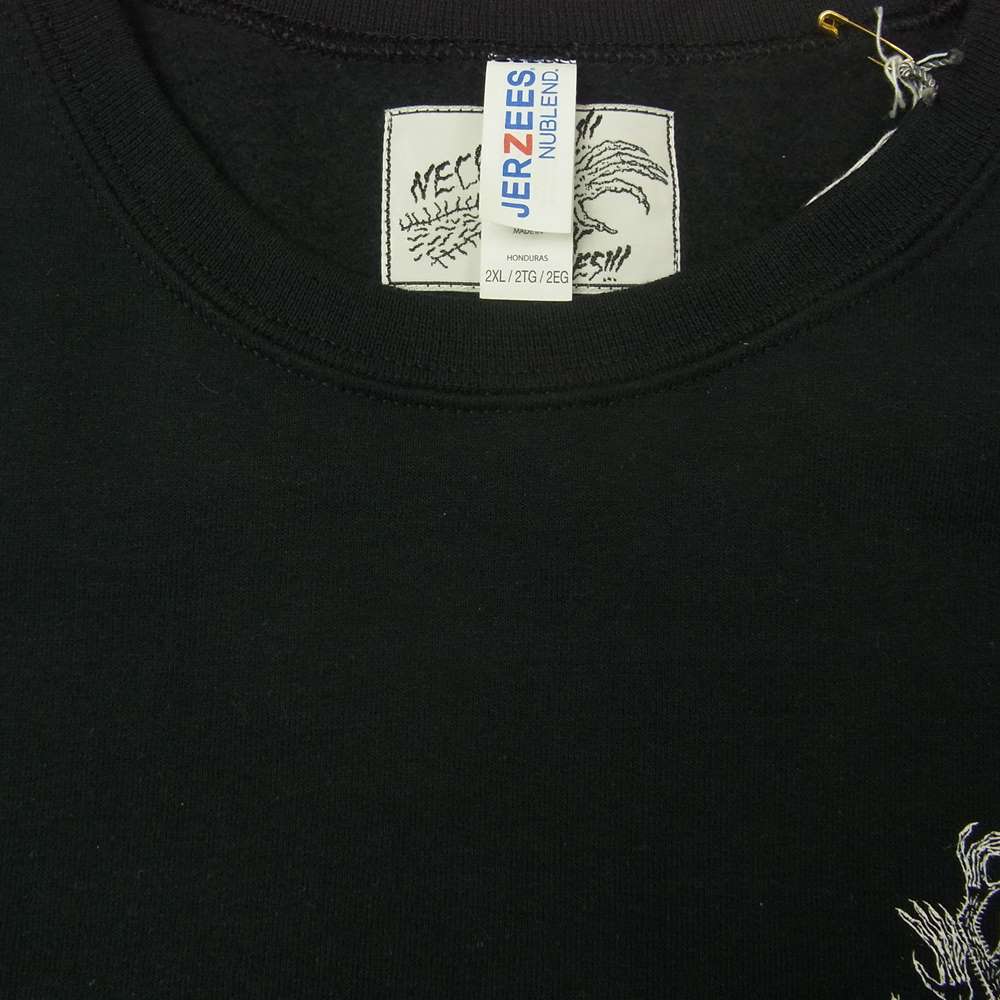 WACKO MARIA ワコマリア 21AW NECKFACE-WM-SS18 NECKFACE CREWNECK SWEAT SHIRT ネックフェイス クルーネック スウェット ブラック系 2XL【中古】