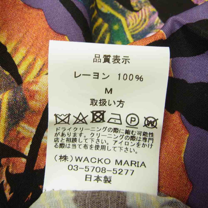 WACKO MARIA ワコマリア 21SS NMD-WM-HI02-B BUDSPOOL HAWAIIAN SHIRT PURPLE バッズプール  ハワイアン アロハ シャツ パープル系 M【新古品】【未使用】【中古】