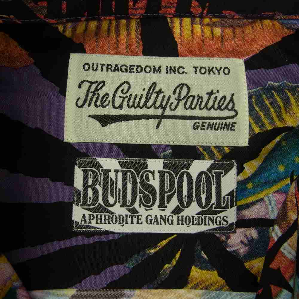 WACKO MARIA ワコマリア 21SS NMD-WM-HI02-B BUDSPOOL HAWAIIAN SHIRT PURPLE バッズプール ハワイアン アロハ シャツ パープル系 S【新古品】【未使用】【中古】