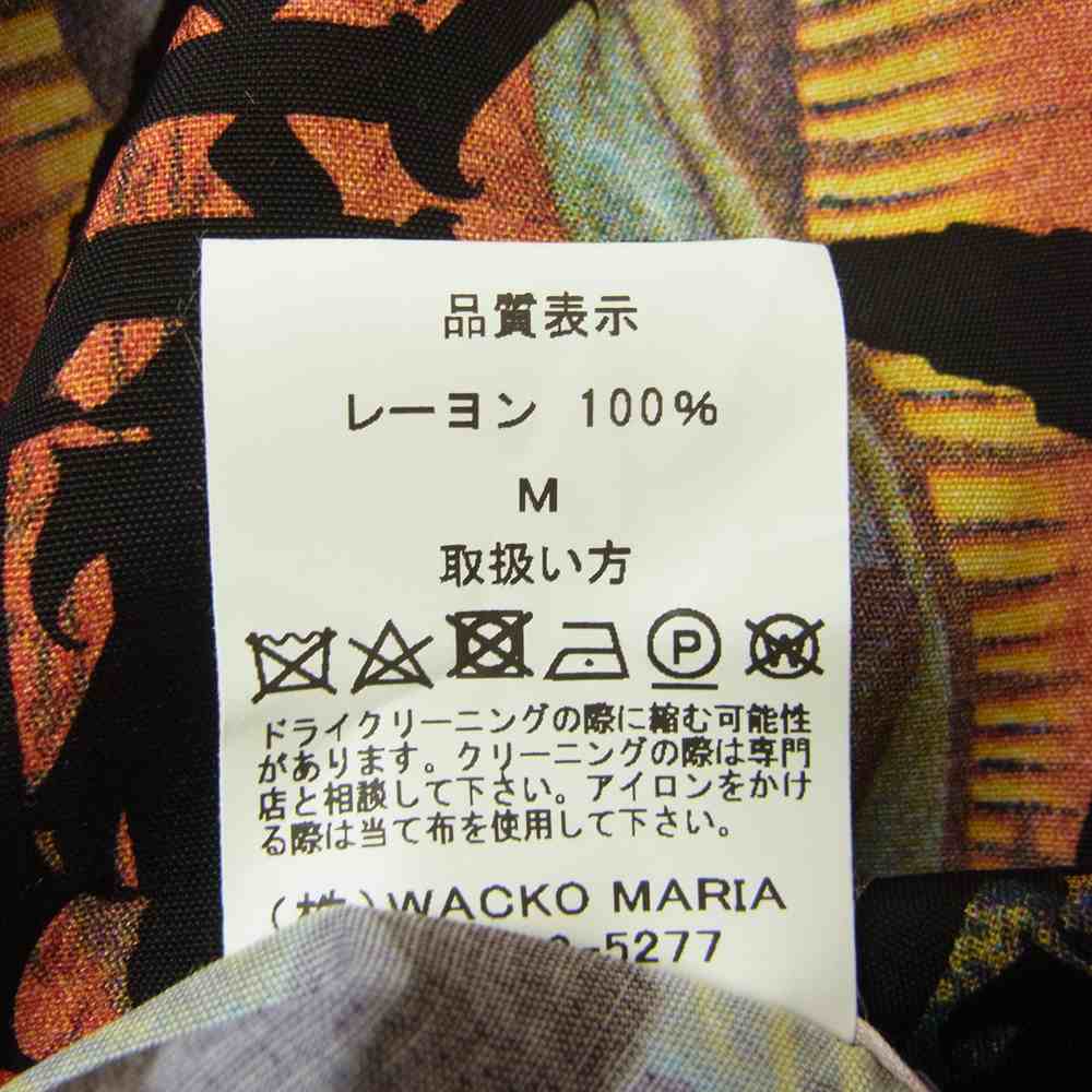 WACKO MARIA ワコマリア 21SS NMD-WM-HI02-B BUDSPOOL HAWAIIAN SHIRT PURPLE バッズプール ハワイアン アロハ シャツ パープル系 M【新古品】【未使用】【中古】