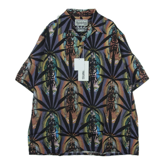 WACKO MARIA ワコマリア 21SS NMD-WM-HI02-B BUDSPOOL HAWAIIAN SHIRT PURPLE バッズプール ハワイアン アロハ シャツ 半袖 パープル系 S【新古品】【未使用】【中古】