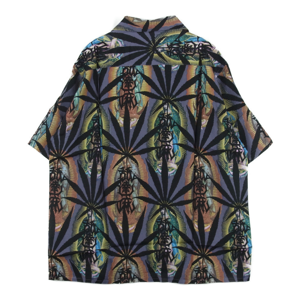 WACKO MARIA ワコマリア 21SS NMD-WM-HI02-B BUDSPOOL HAWAIIAN SHIRT PURPLE バッズプール ハワイアン アロハ シャツ 半袖 パープル系 S【新古品】【未使用】【中古】