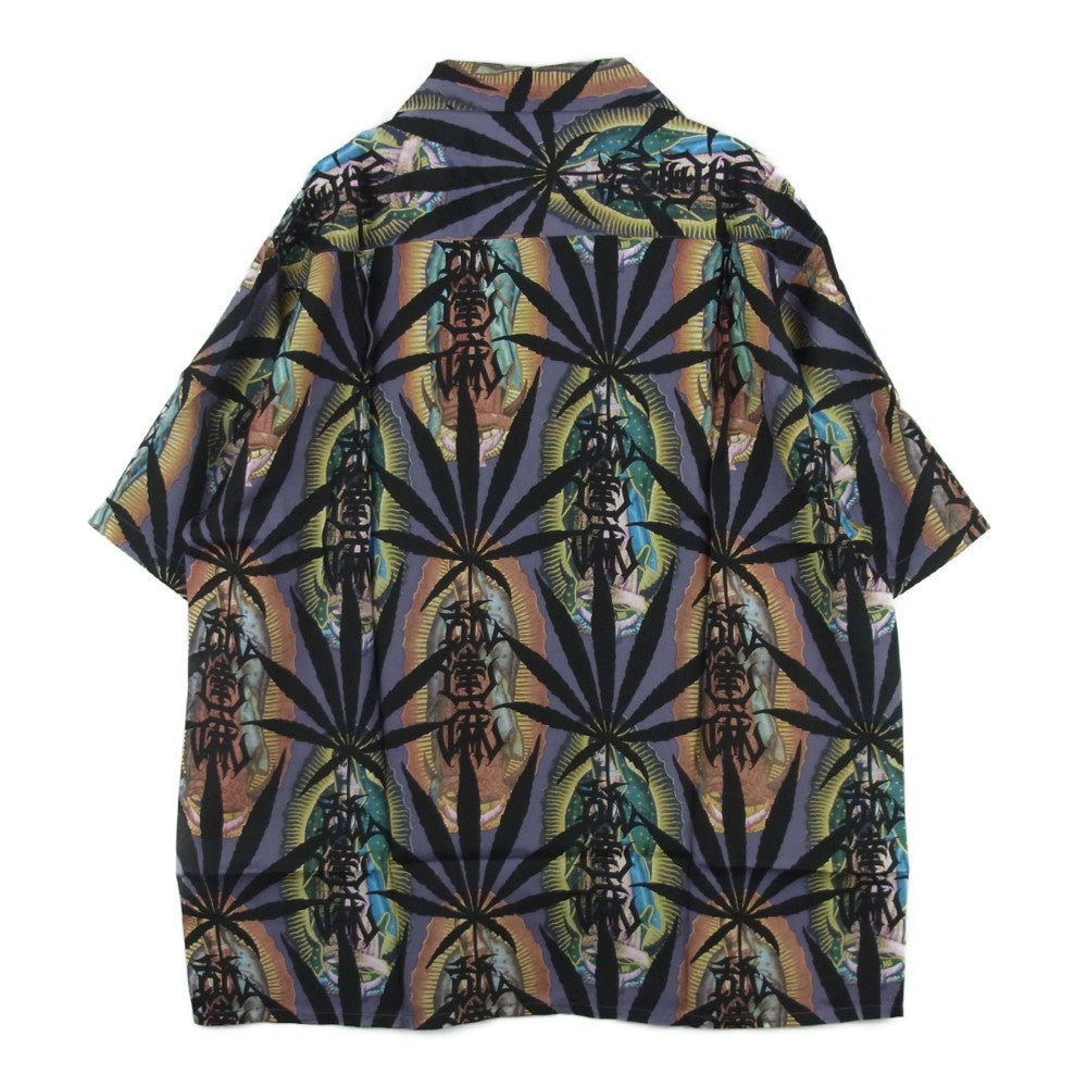 WACKO MARIA ワコマリア 21SS NMD-WM-HI02-B BUDSPOOL HAWAIIAN SHIRT PURPLE バッズプール ハワイアン アロハ 半袖 シャツ パープル系 M【新古品】【未使用】【中古】