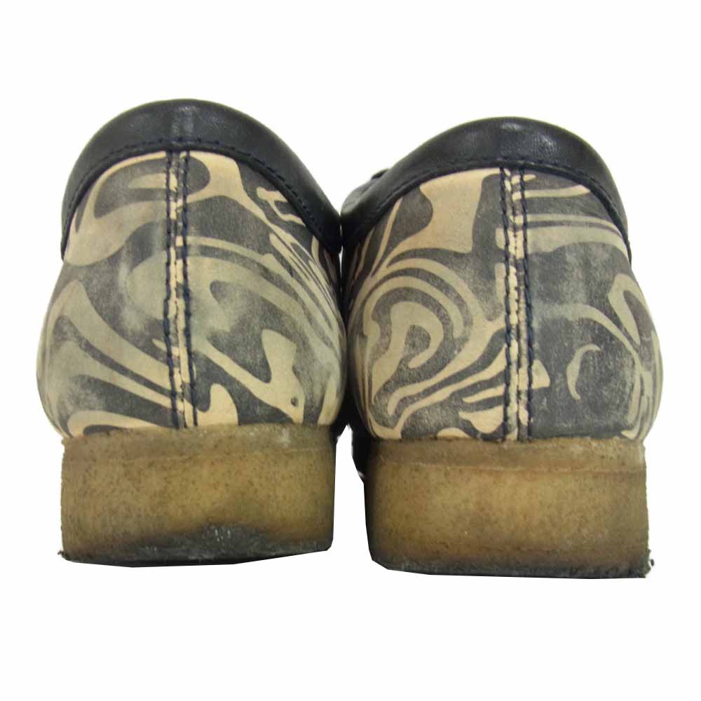 Clarks クラークス Originals オリジナル Wallabee Low ワラビー ローカット ブーツ シューズ ブラック系 26.5cm【中古】