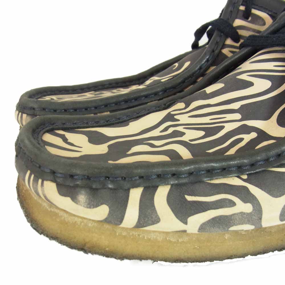 Clarks クラークス Originals オリジナル Wallabee Low ワラビー ローカット ブーツ シューズ ブラック系 26.5cm【中古】