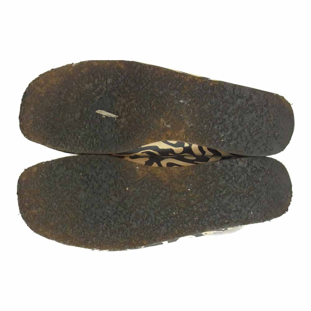 Clarks クラークス Originals オリジナル Wallabee Low ワラビー ローカット ブーツ シューズ ブラック系 26.5cm【中古】