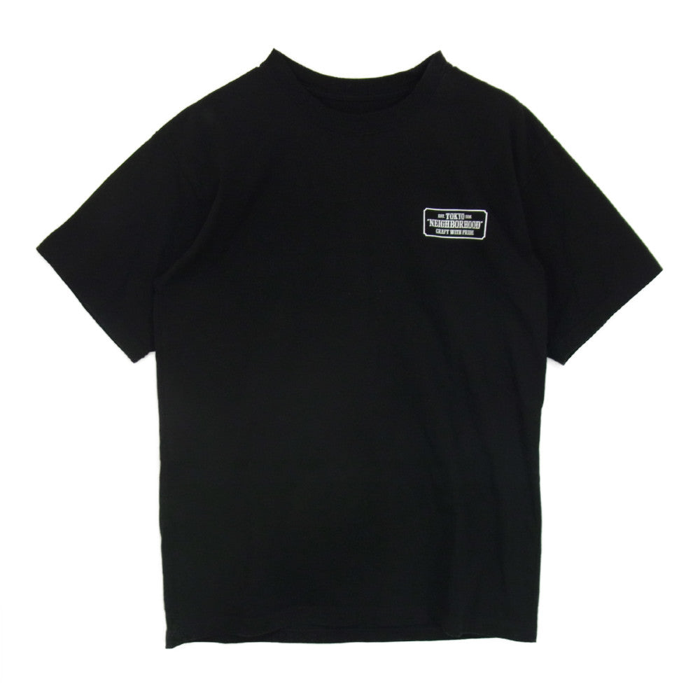 NEIGHBORHOOD ネイバーフッド 21SS 211PCNH-ST01 BAR ＆ SHIELD / C-TEE.SS Tシャツ ブラック系 S【中古】