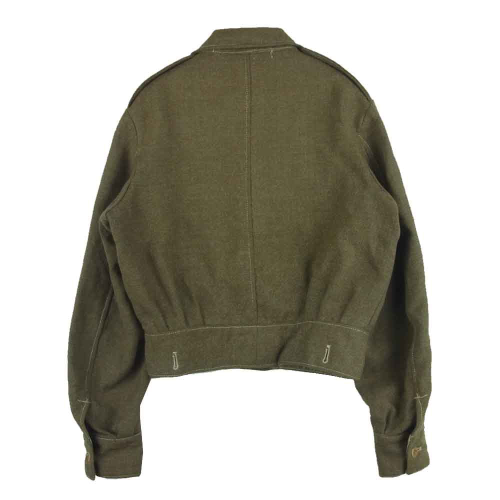 イギリス軍 40S ヴィンテージ BATTLEDRESS バトルドレス ショート ウール ジャケット カーキ系 1【中古】