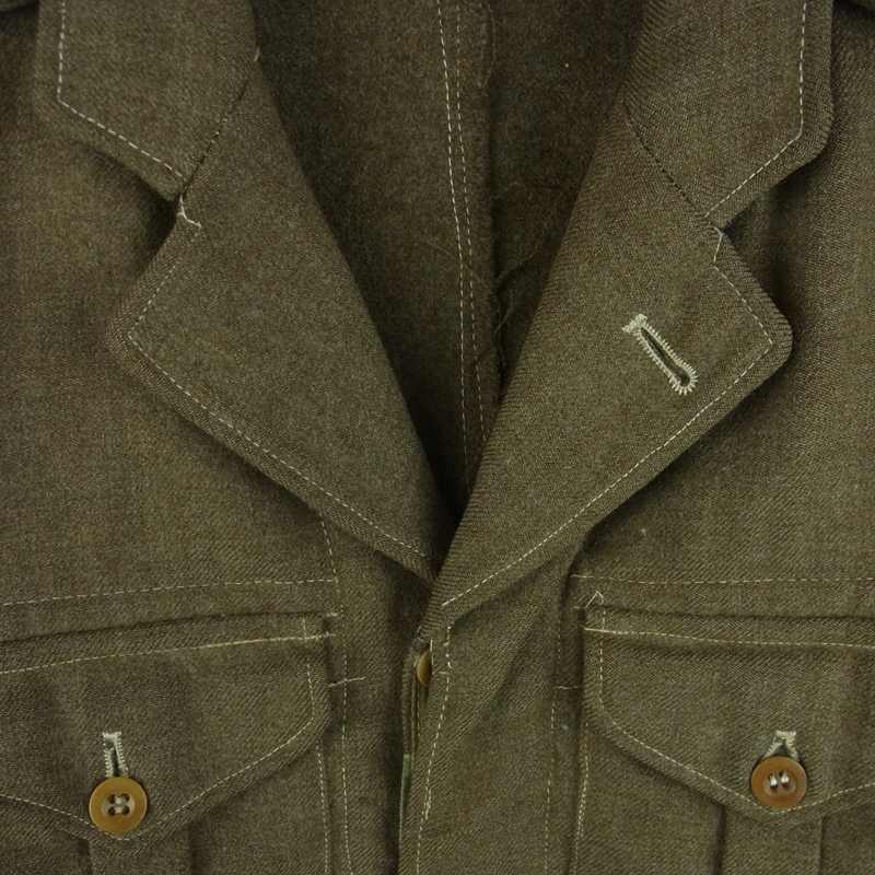 イギリス軍 40S ヴィンテージ BATTLEDRESS バトルドレス ショート ウール ジャケット カーキ系 1【中古】