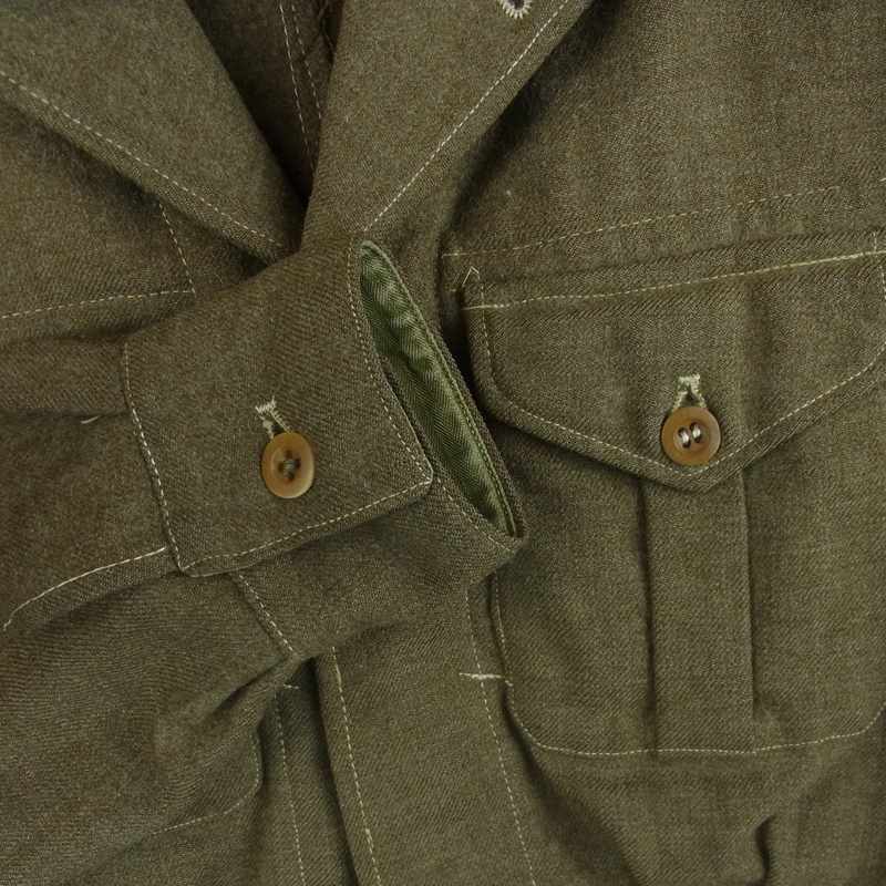 イギリス軍 40S ヴィンテージ BATTLEDRESS バトルドレス ショート ウール ジャケット カーキ系 1【中古】