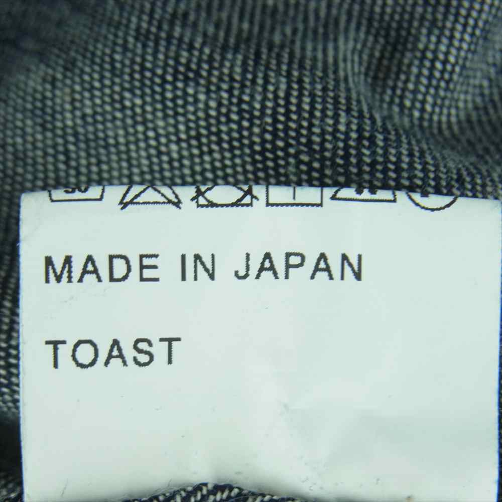 トーストフットアンドアイギア DENIM SHIRT 長袖 デニム シャツ インディゴブルー系 M【極上美品】【中古】