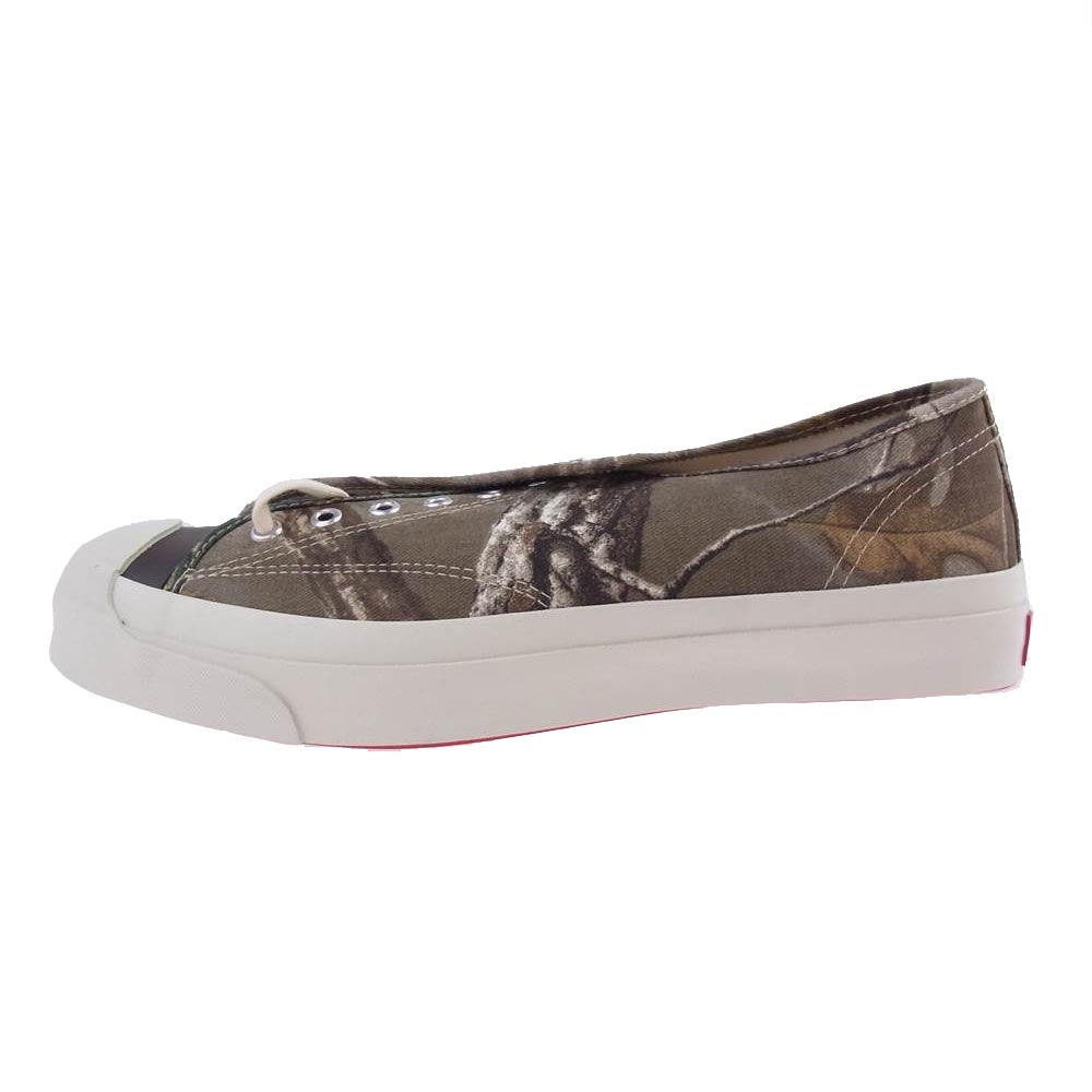 トーストフットアンドアイギア jam miru REAL TREE CAMO ジャム ミル リアルツリーカモ ローカット キャンバス スニーカー ブラウン系 9 1/2【新古品】【未使用】【中古】