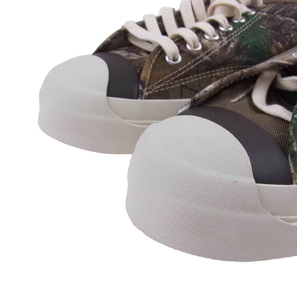 トーストフットアンドアイギア jam miru REAL TREE CAMO ジャム ミル リアルツリーカモ ローカット キャンバス スニーカー ブラウン系 9 1/2【新古品】【未使用】【中古】