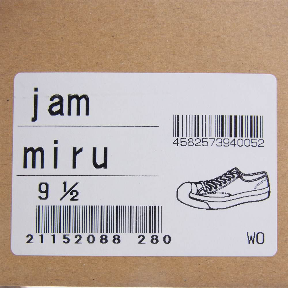 トーストフットアンドアイギア jam miru REAL TREE CAMO ジャム ミル リアルツリーカモ ローカット キャンバス スニーカー ブラウン系 9 1/2【新古品】【未使用】【中古】