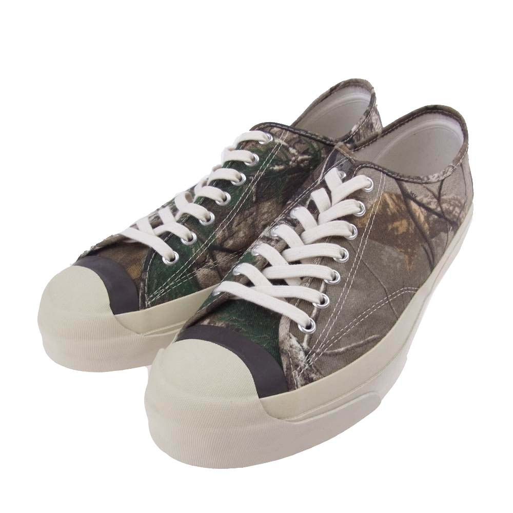 トーストフットアンドアイギア jam miru REAL TREE CAMO ジャム ミル リアルツリーカモ ローカット キャンバス スニーカー カモ ８1/2【中古】