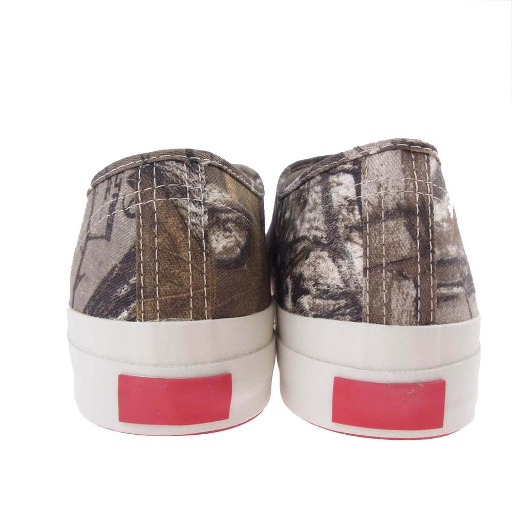 トーストフットアンドアイギア jam miru REAL TREE CAMO ジャム ミル リアルツリーカモ ローカット キャンバス スニーカー カモ ８1/2【中古】