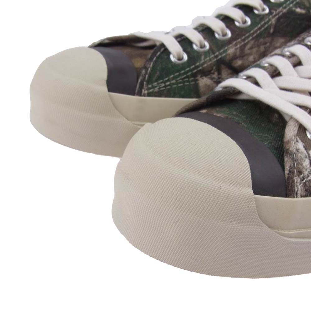トーストフットアンドアイギア jam miru REAL TREE CAMO ジャム ミル リアルツリーカモ ローカット キャンバス スニーカー カモ ８1/2【中古】