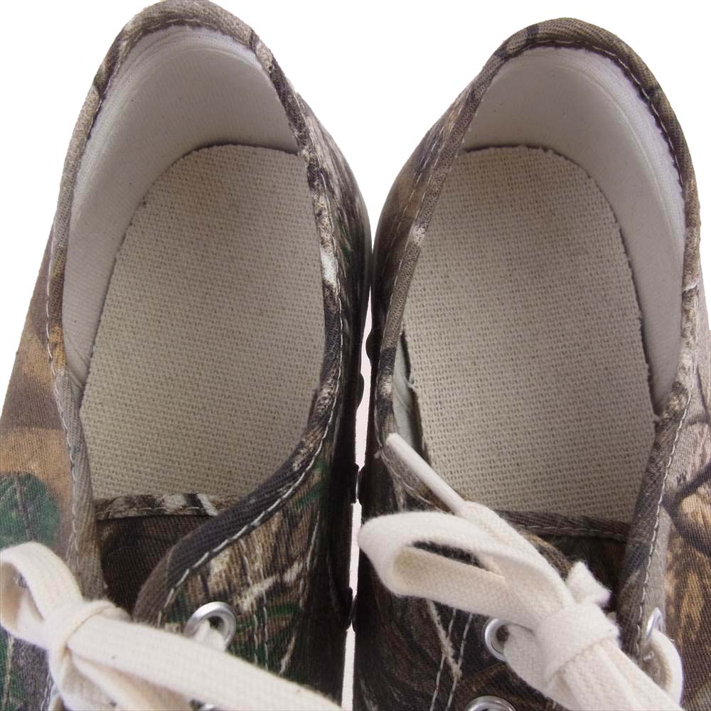 トーストフットアンドアイギア jam miru REAL TREE CAMO ジャム ミル リアルツリーカモ ローカット キャンバス スニーカー カモ ８1/2【中古】