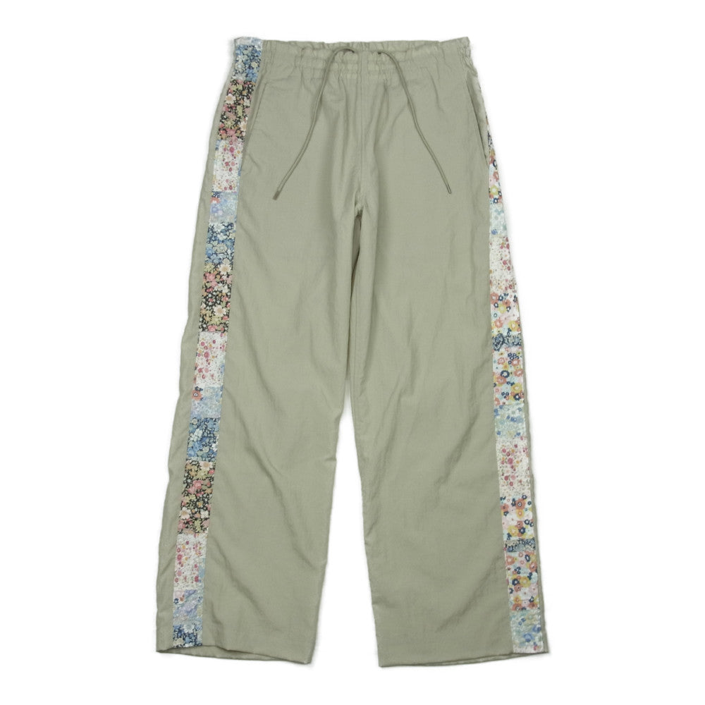 クオン 2101-PT0204 SALT SHRUNK NYLON TRACK PANTS BORO 襤褸 ボロ サイドライン 塩縮ナイロン トラック パンツ ベージュ系 M【中古】