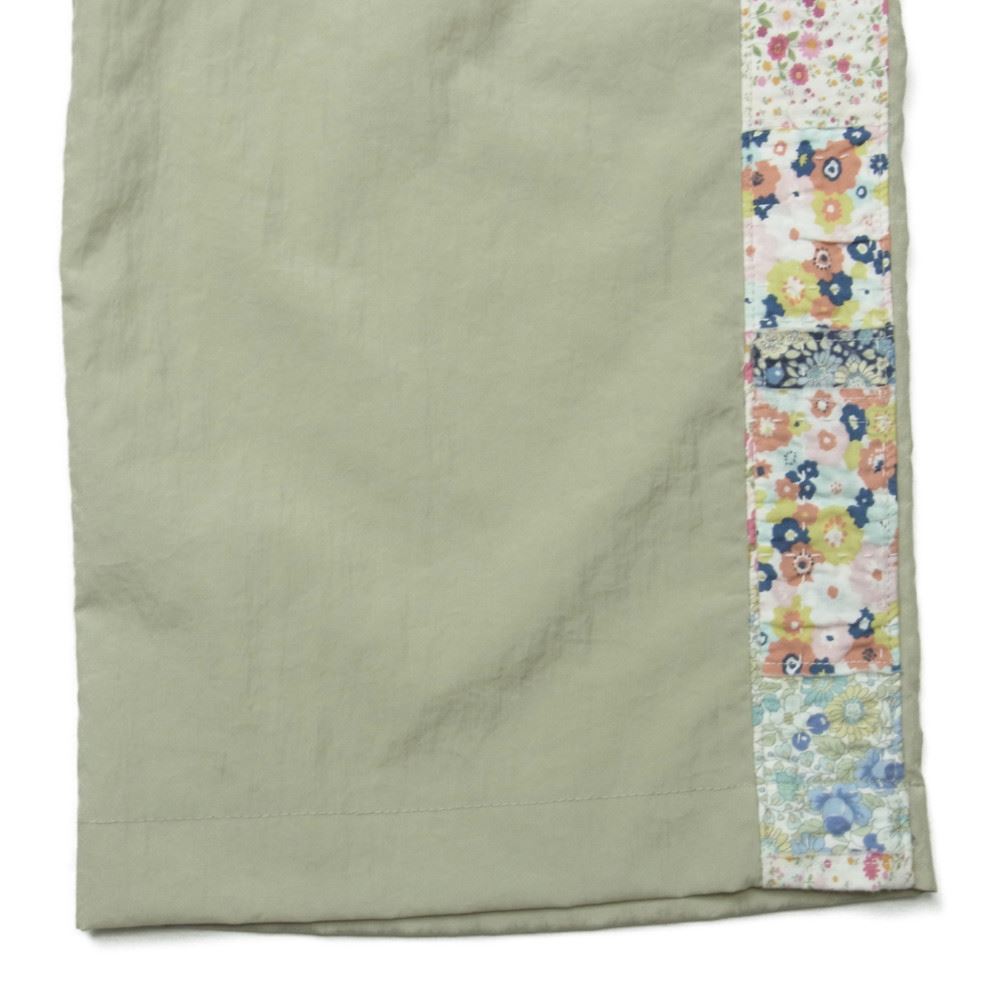 クオン 2101-PT0204 SALT SHRUNK NYLON TRACK PANTS BORO 襤褸 ボロ サイドライン 塩縮ナイロン トラック パンツ ベージュ系 M【中古】