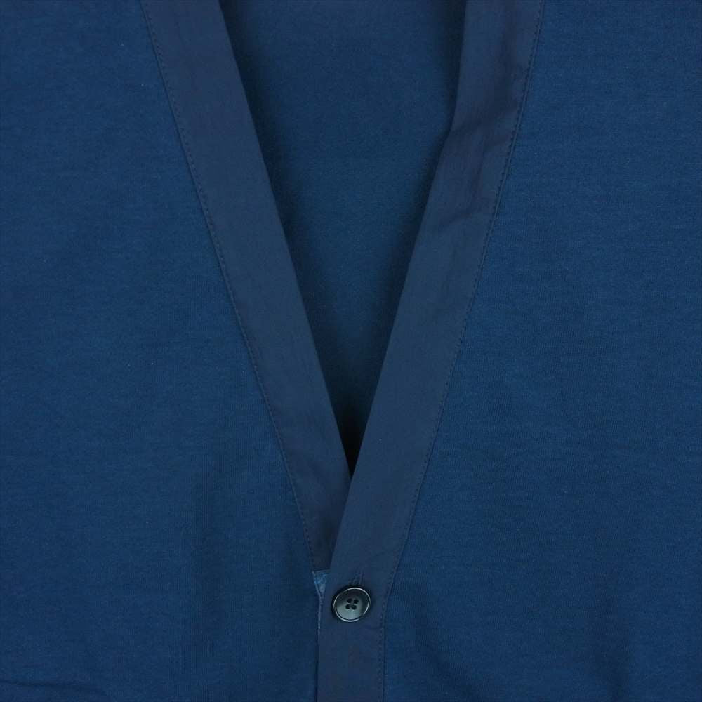 クオン 112CS021901 BORO Patched Cardigan ボロ エルボーパッチ カーディガン ネイビー系 M【新古品】【未使用】【中古】
