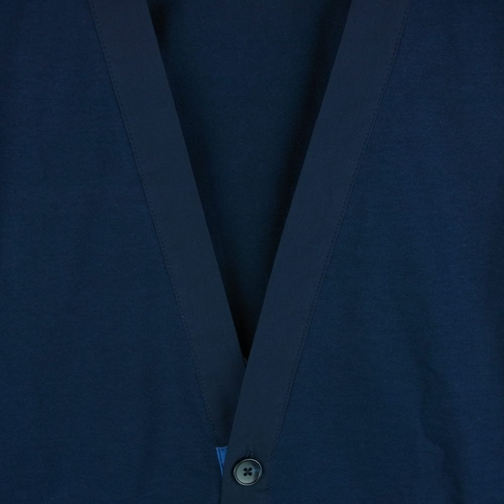 クオン 112CS021901 BORO Patched Cardigan ボロ エルボーパッチ カーディガン ネイビー系 L【新古品】【未使用】【中古】