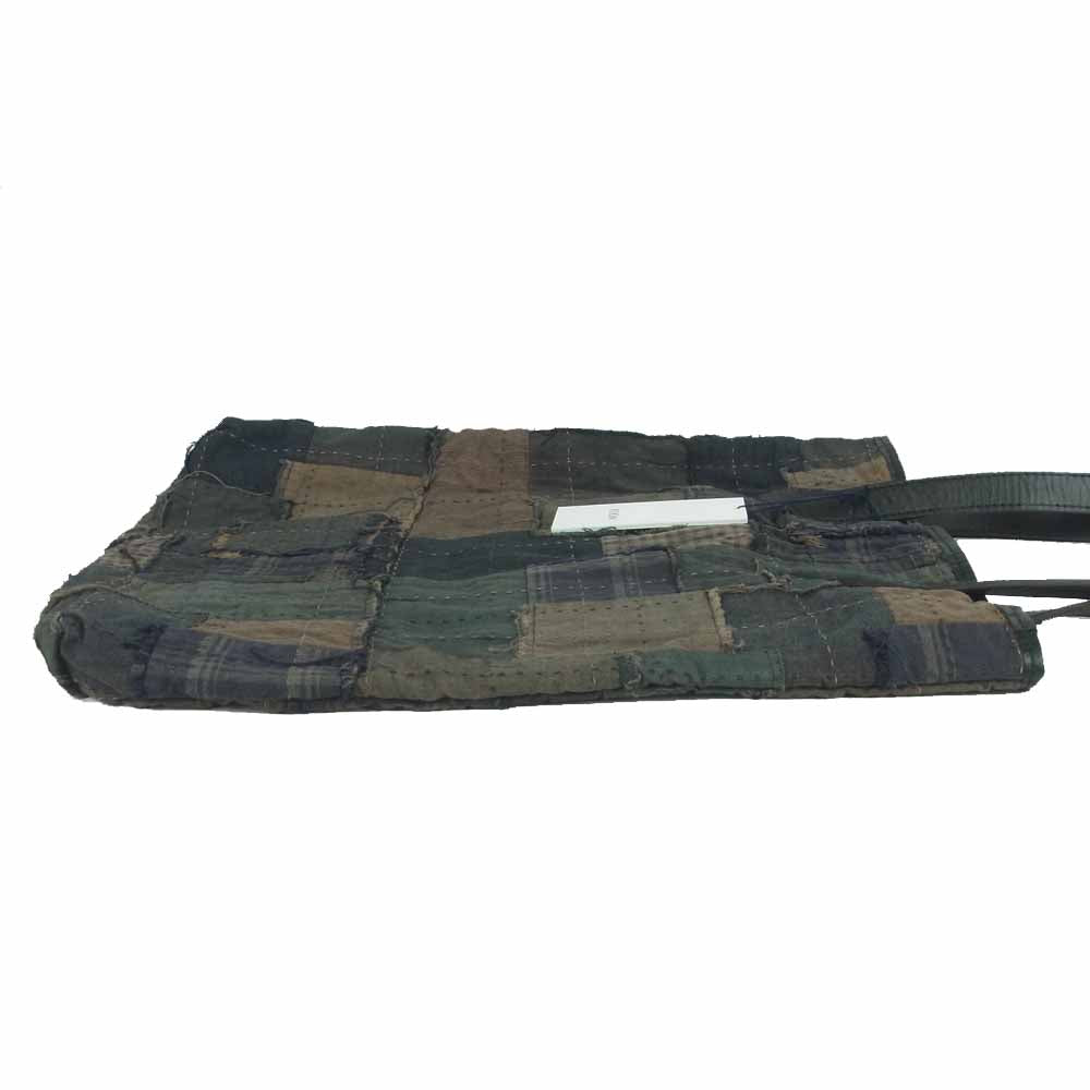 クオン 2002-BA0102 TOTE BAG 襤褸 パッチワーク トートバッグ ブラウン系 Free【新古品】【未使用】【中古】