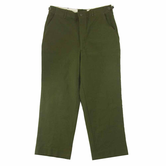 アメリカ軍 8415-00-231-7203 TROUSERS FIELD ウール トラウザー スラックス パンツ カーキ系 M【中古】