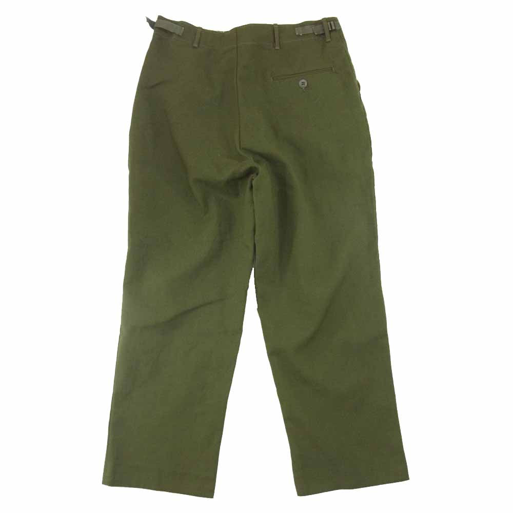 アメリカ軍 8415-00-231-7203 TROUSERS FIELD ウール トラウザー スラックス パンツ カーキ系 M【中古】